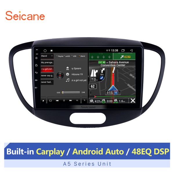 9 inch Android 13.0  for 2010-2013 HYUNDAI I20 Stereo GPS navigation system  with Bluetooth OBD2 DVR HD touch Screen Rearview Camera