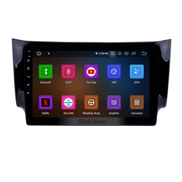 10.1 inch HD TouchScreen Android 10.0 Radio GPS Navigation System for 2012 2013 2014 2015 2016 NISSAN SYLPHY Support Bluetooth 3G/4G WiFi TPM OBD2 DVR Backup Camera USB 