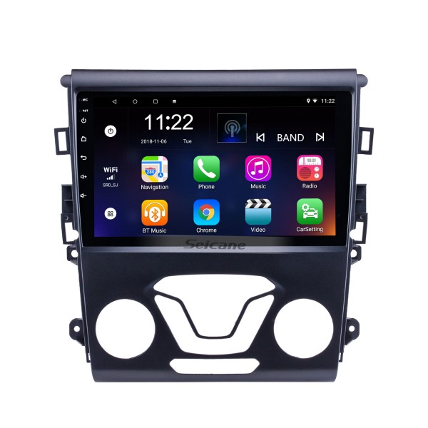 Android 12.0 9 inch All-in-one 2012 2013 2014 Ford Mondeo Aftermarket GPS Navigation Car Audio System  WiFi Bluetooth Radio Tuner TV AUX support DVR Reverse Camera Steering Wheel Control