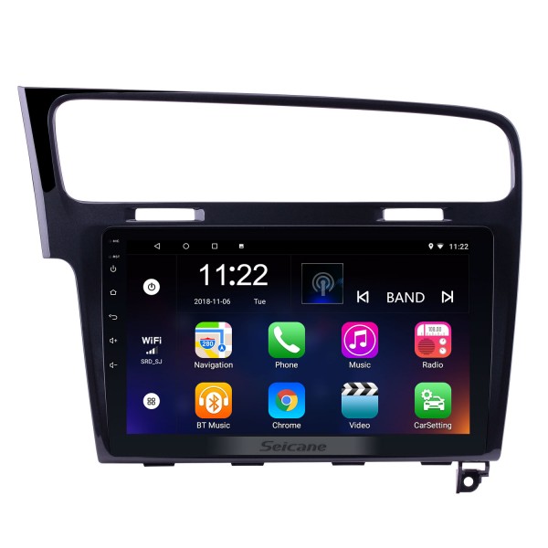 10.1 inch 1024*600 HD Touch Screen Android 12.0 Radio for 2013 2014 2015 VW Volkswagen Golf 7 LHD GPS Navigation system with  WIFI Bluetooth Music USB Mirror Link RearView Camera 1080P Video OBD2