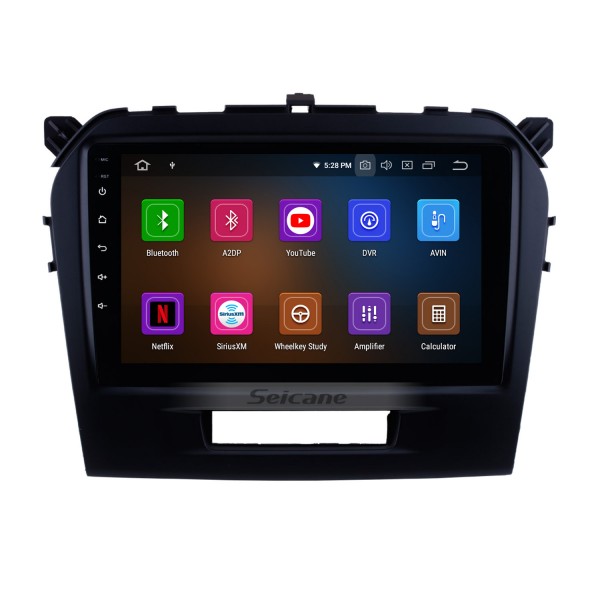 Android 11.0 2015 2016 SUZUKI GRAND VITARA Radio Replacement Navigation System 9 Inch Touch Screen Bluetooth MP3 Mirror Link OBD2  WiFi Steering Wheel Control