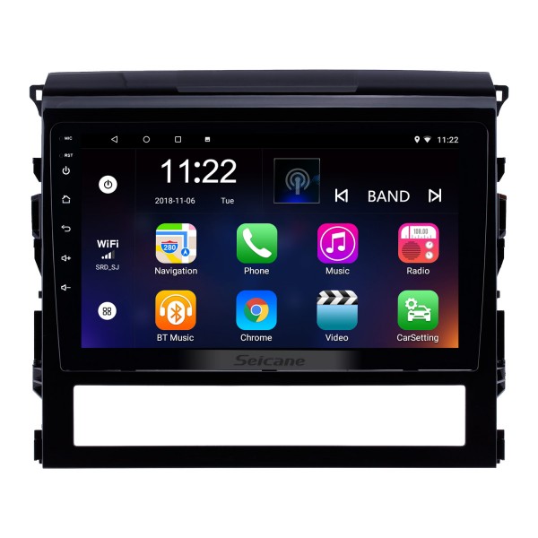 9 Inch Android 12.0 Touch Screen radio Bluetooth GPS Navigation system For 2016 Toyota Land Cruiser 200 support TPMS DVR OBD II USB SD  WiFi Rear camera Steering Wheel Control HD 1080P Video AUX