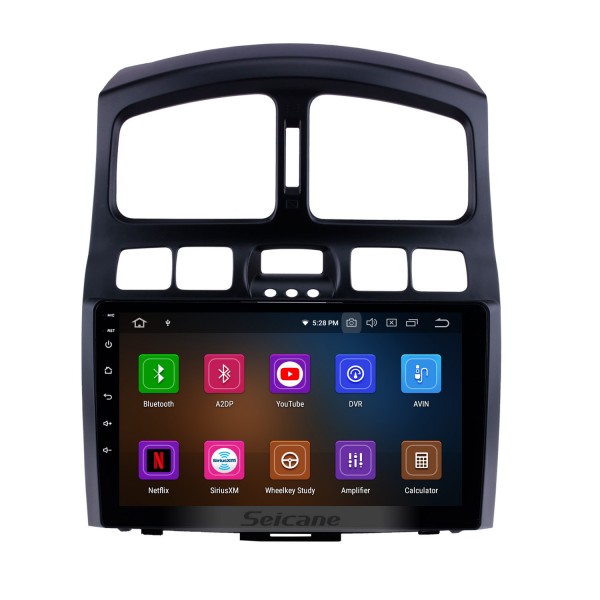 HD Touchscreen 9 inch Android 11.0 GPS Navigation auto Stereo for 2005 2006 2007 2008 2009-2015 Hyundai Santafe Bluetooth Phone Mirror Link WIFI USB Carplay support DVR