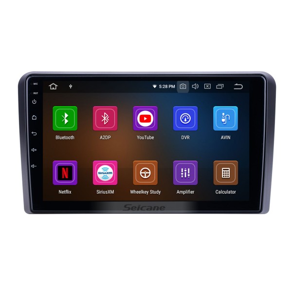 Android 11.0 for 2008 2009 2010 2011 2012 Audi A3 Radio 9 inch GPS Navigation with HD Touchscreen Carplay Bluetooth support Digital TV