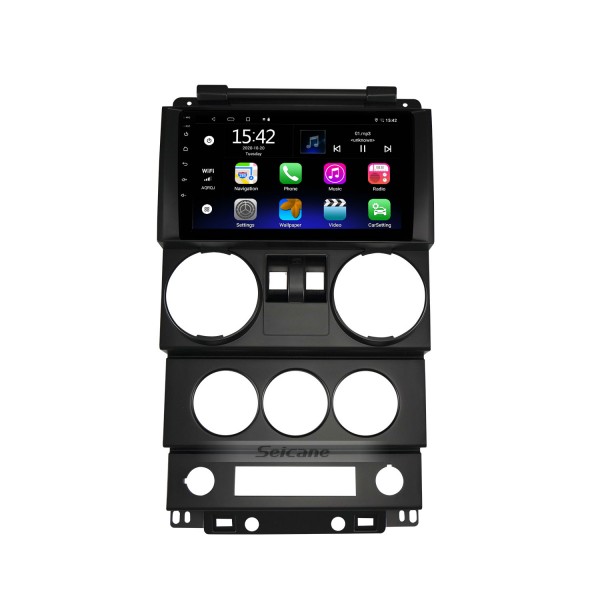 Android 14.0 HD Touchscreen 9 inch for 2008-2010 JEEP WRANGLER RUBICON 2 DOORS UK Radio GPS Navigation System with Bluetooth support Carplay Rear camera