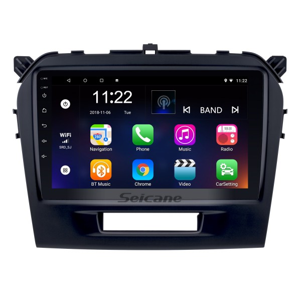 9 inch HD Touchscreen Android 10.0 2015 2016 SUZUKI VITARA Radio Bluetooth GPS Navigation Car stereo with OBD2 WIFI Backup Camera Mirror Link Steering Wheel Control