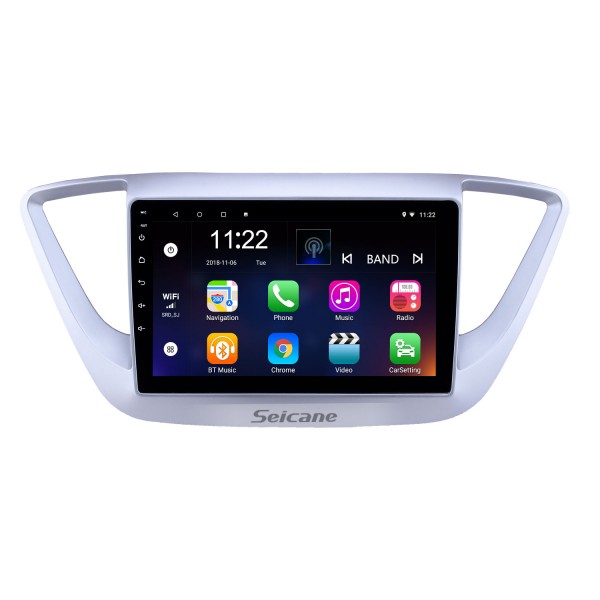 HD Touchscreen 9 inch Android 13.0 GPS Navigation Radio for 2016 Hyundai Verna with Bluetooth AUX Music support DVR Carplay OBD Steering Wheel Control