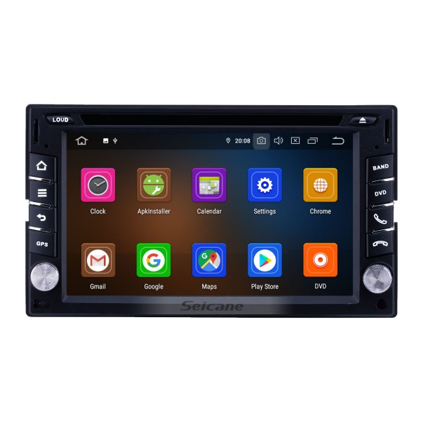 6.2 inch Android 11.0 Universal Radio Bluetooth AUX HD Touchscreen WIFI GPS Navigation Carplay USB support TPMS DVR
