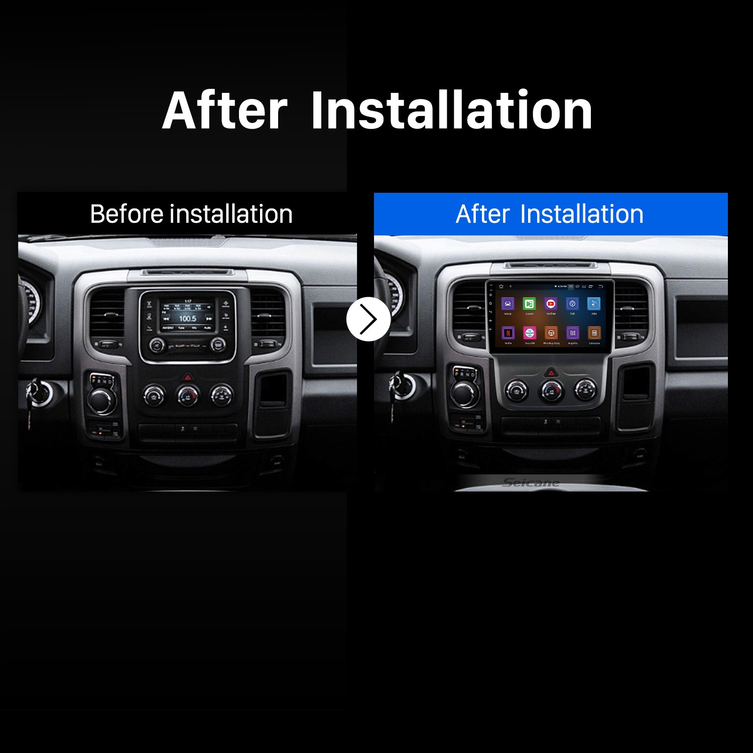 9 inch Android 12.0 for 2013-2019 DODGE RAM 1500 2500 3500 4500 5500