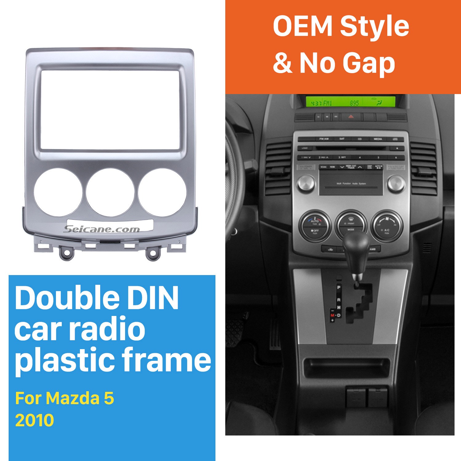 Professional 2din 2010 Mazda 5 Car Radio Fascia Auto Stereo Cd Installation Frame Panel Kit In