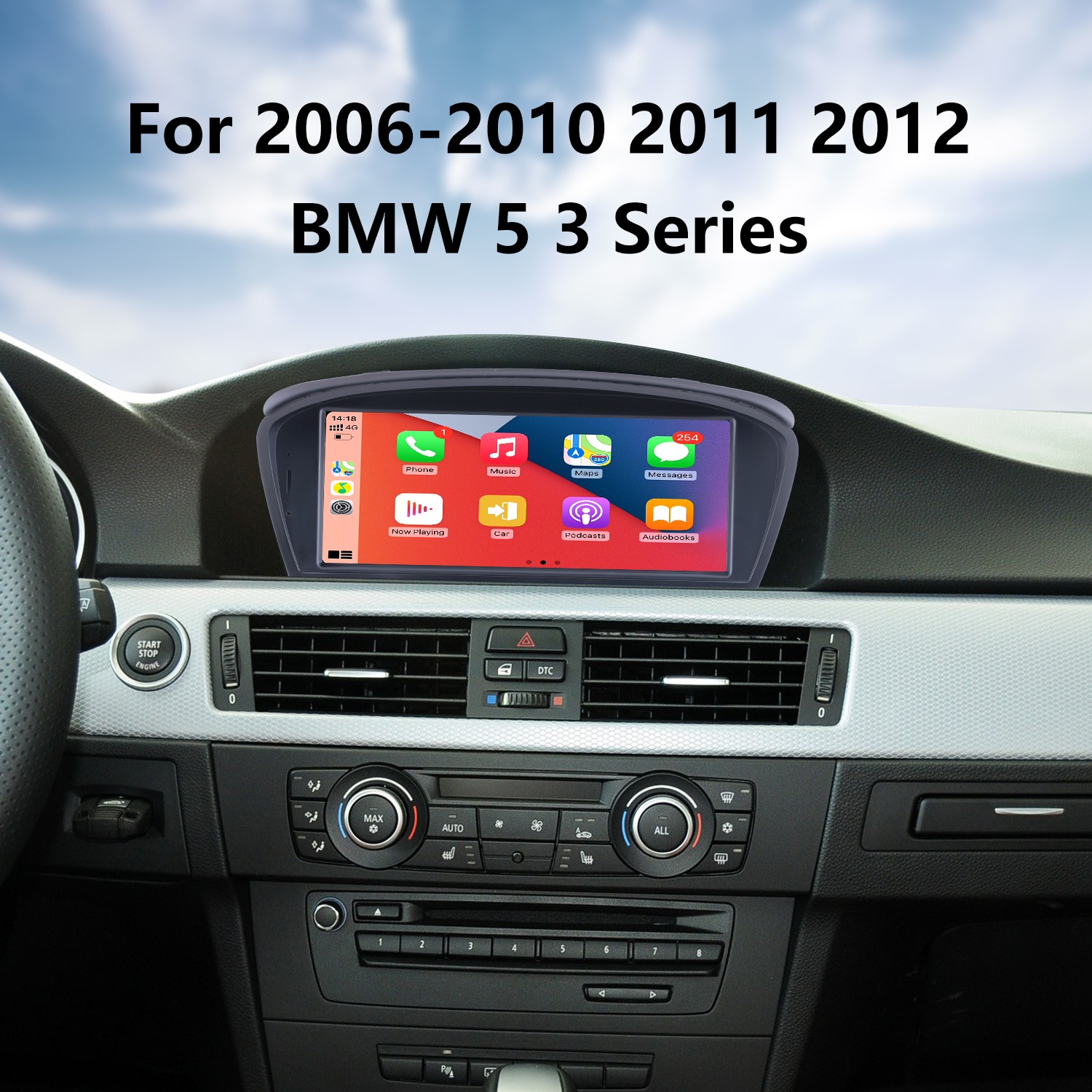 For BMW E65 E66 12,3 Touchscreen Android Navigation GPS CarPlay Andr