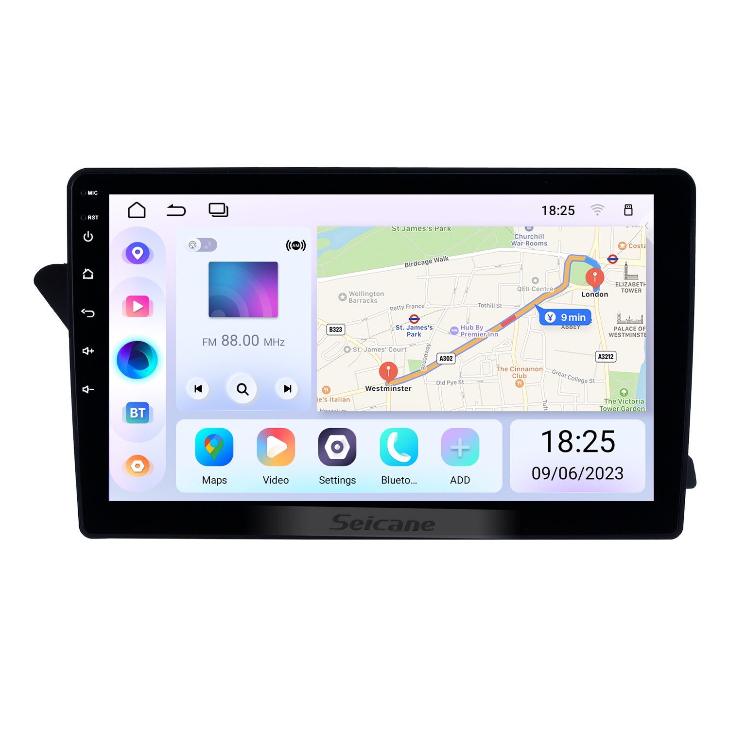 Universal 2 Din Android 12.0 Automatic Rotatable 10 Inch Carplay Car Stereo  Radio Multimedia Player Vertical Screen Gps Navi