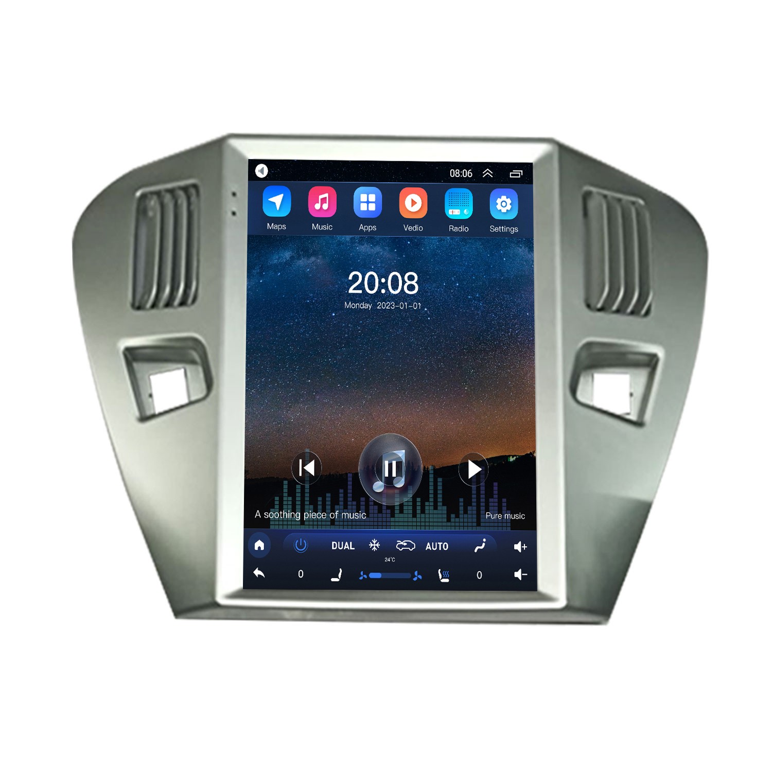 Autoradio CarPlay Android 12.0 Peugeot 301 2013 ⇒ Player Top ®