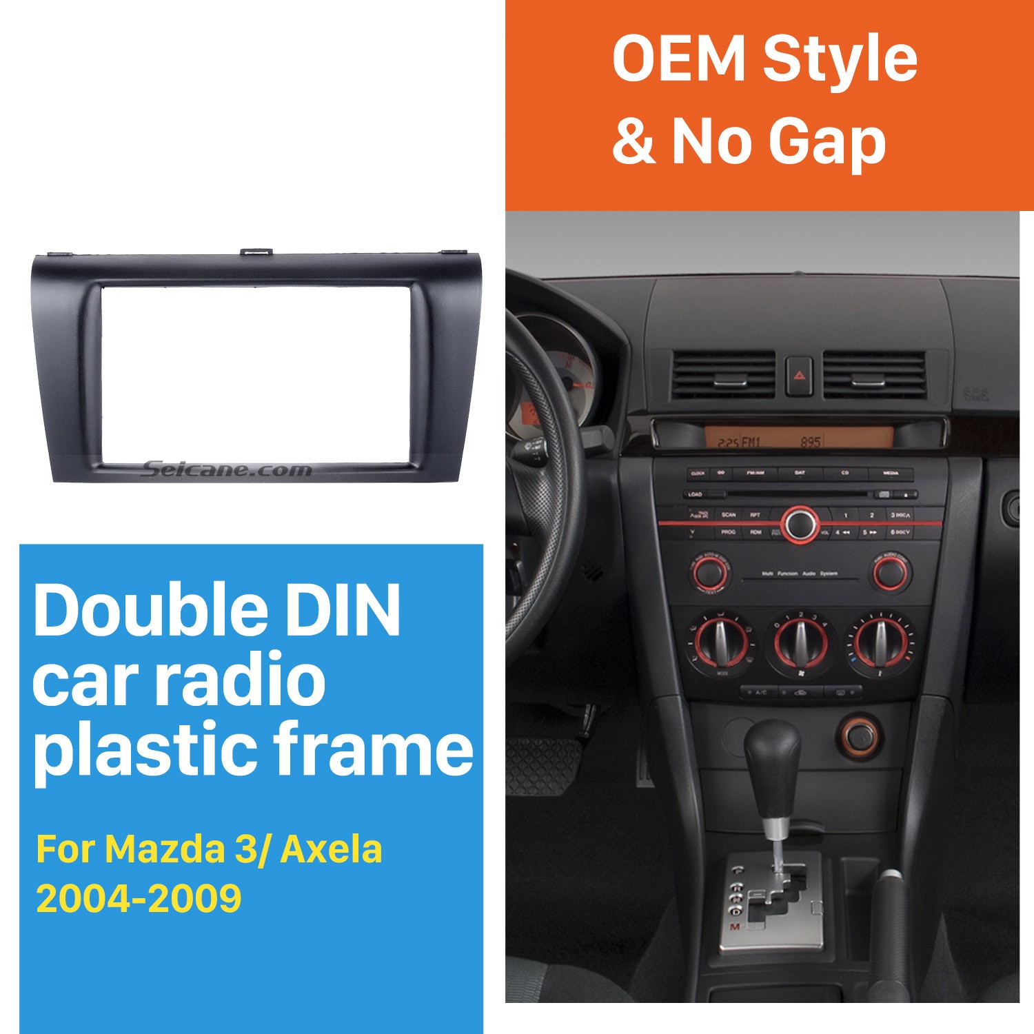 2din 2004 2009 Mazda 3 Axela Car Radio Fascia Dash Dvd
