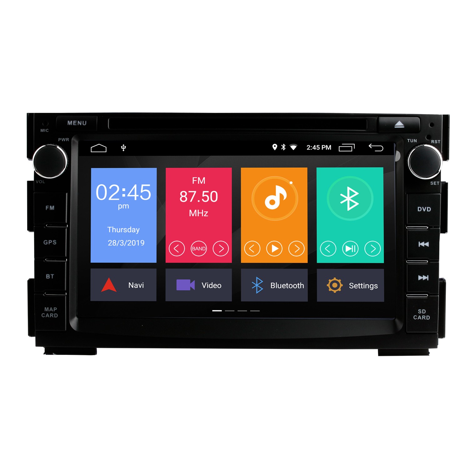 Andven Autoradio Bluetooth, Car Stereo 2 DIN 7 pollici Touch