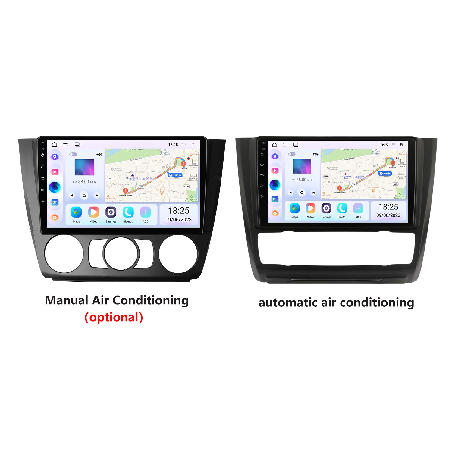 HD E82 support Radio Navigation Android 9 with GPS Series Bluetooth 116i 1 130i System Carplay E81 120i Touchscreen DVR BMW For 2004-2012 13.0 inch 118i