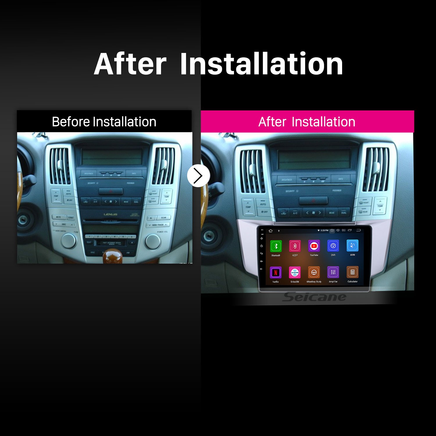 2003-2010 Lexus RX300 RX330 RX350 Android 10.0 10.1 inch GPS Navigation