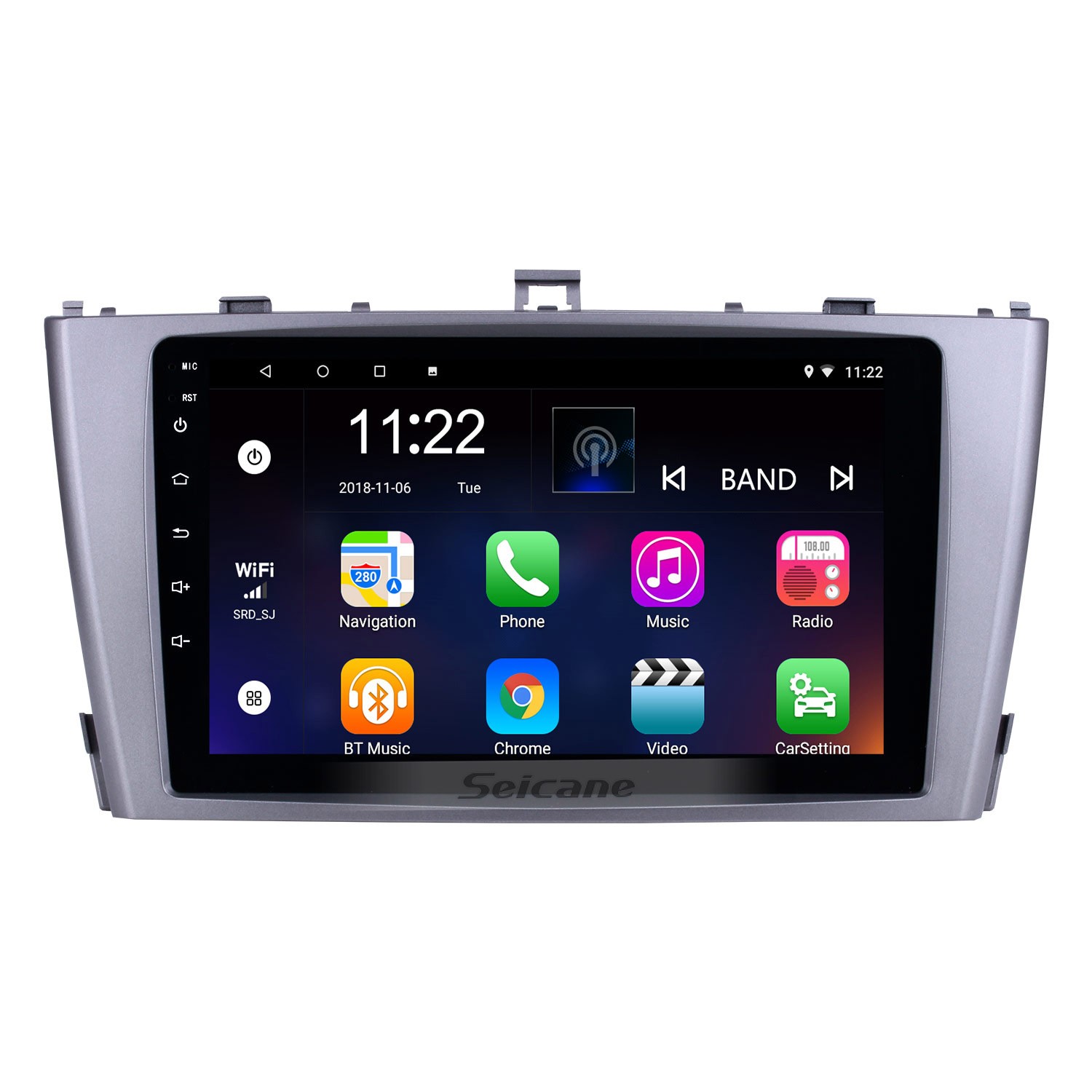 for Navigation Android DVR Control Radio 1024*600 GPS 2009-2013 Link Mirror inch Wheel Phone Toyota 9 Bluetooth Touchscreen with 13.0 Steering AVENSIS support Wifi