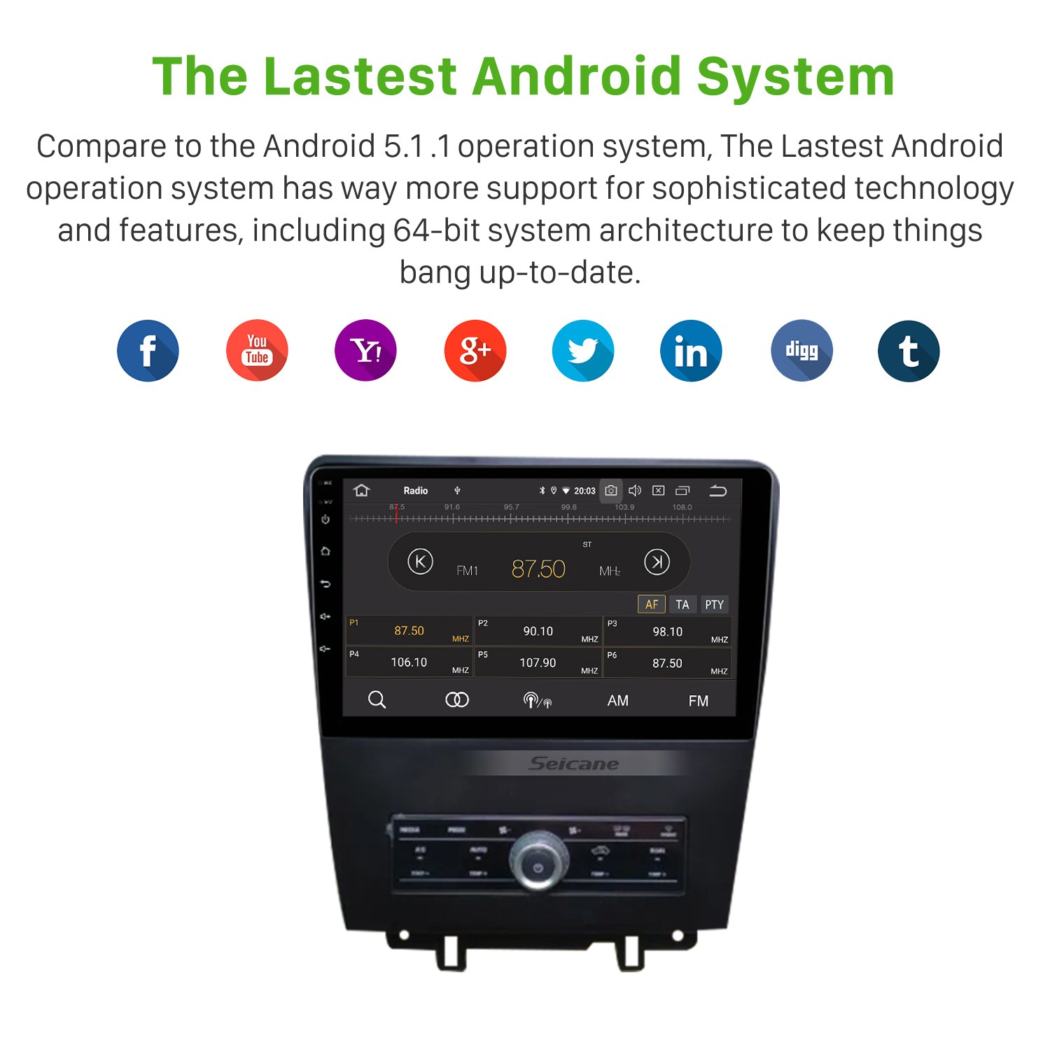 9'' Stereo for 2010 FORD FUSION