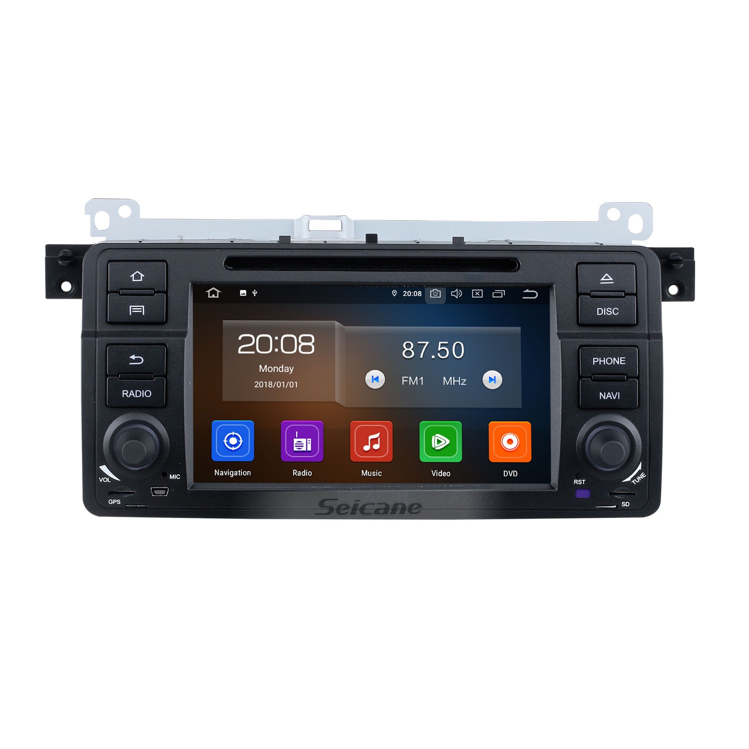 Navegación del coche Pantalla táctil de 7 pulgadas para BMW E46 reproductor  de DVD compatible con Mirror-Link GPS RDS Control del volante Subwoofer  Salida DAB+Radio del coche : : Electrónica