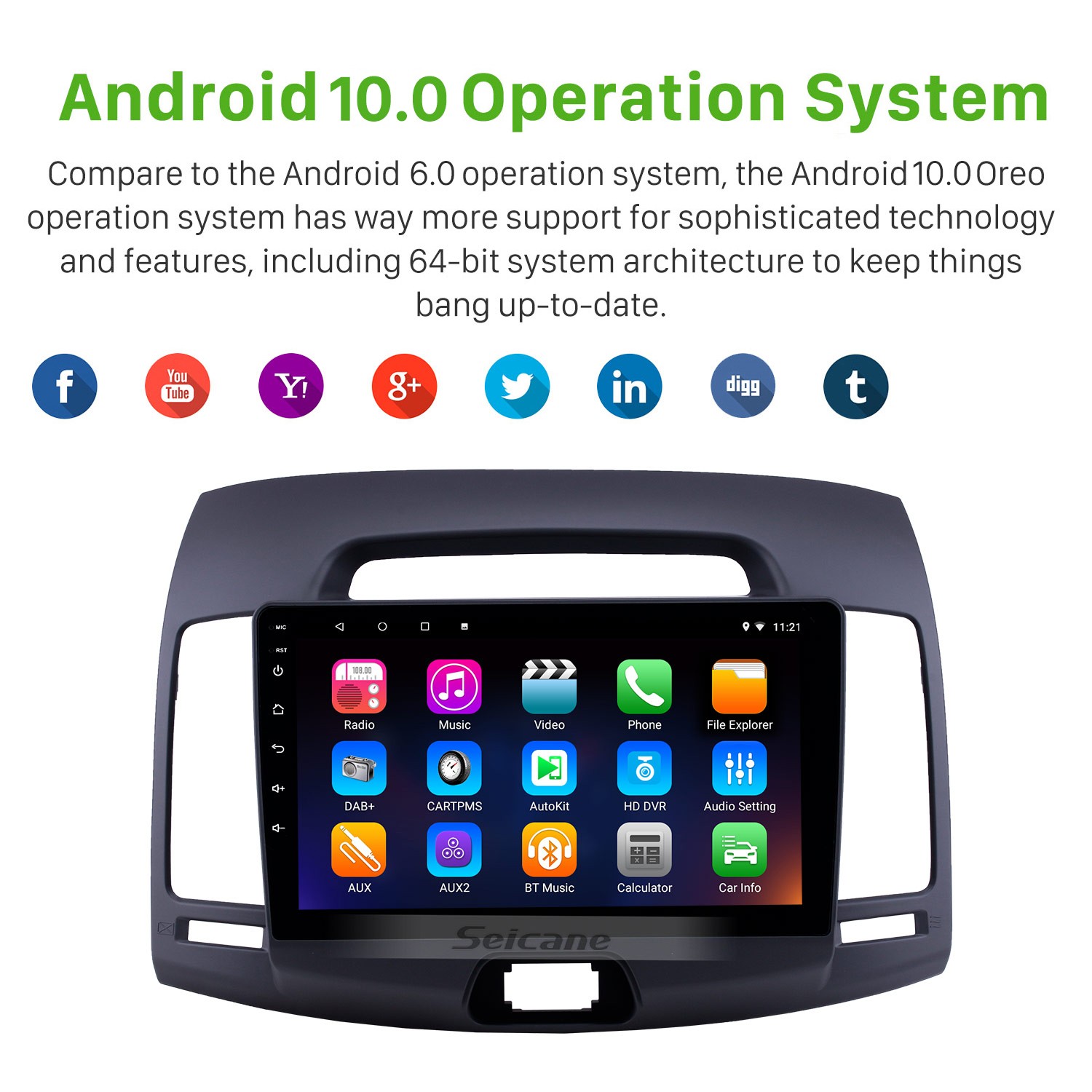 HD Touchscreen 9 inch Android 10.0 GPS Navigation Radio