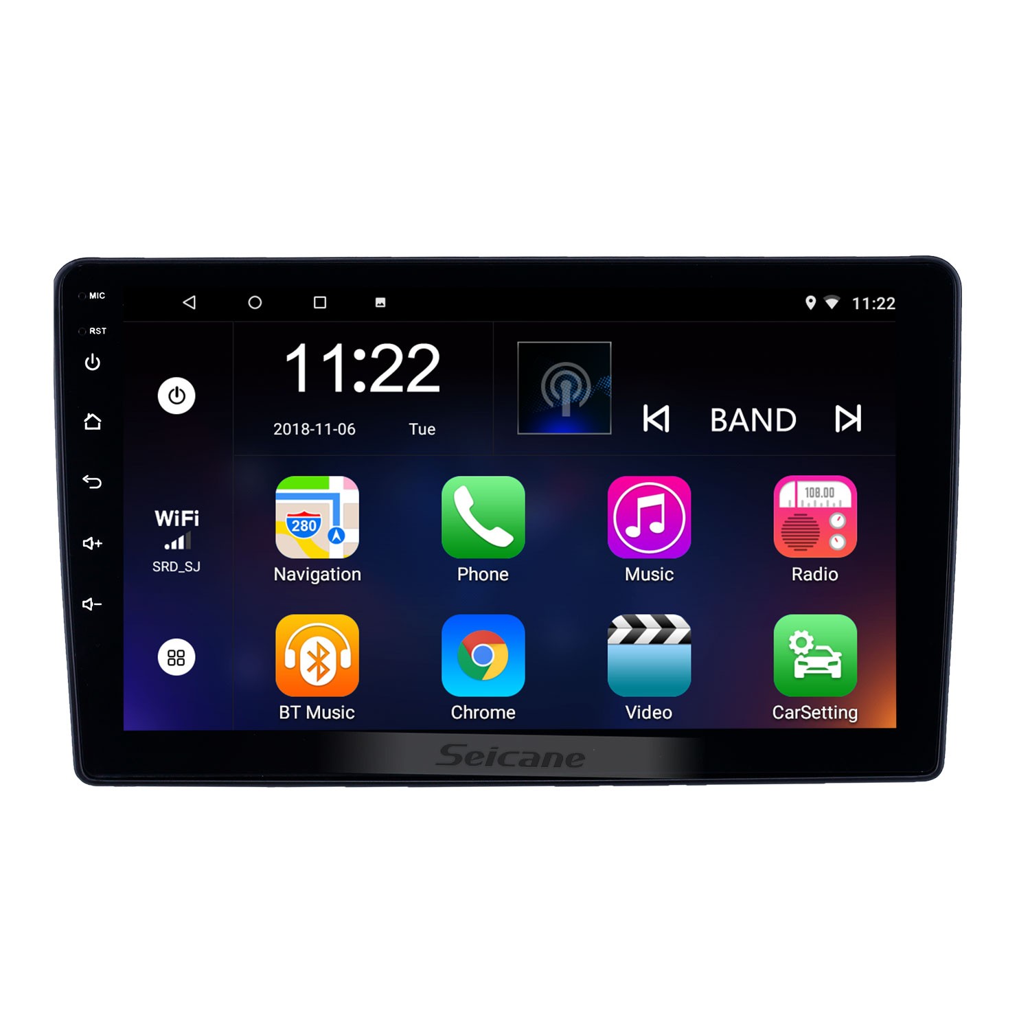 2din Autoradio Android 10 1g + 16g Navigation GPS Lecteur multimédia pour Peugeot  307 2008 2002-2013