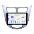 9 inch HD 1024*600 Android 14.0 2011 2012 2013 Hyundai Verna Accent Solaris Radio Upgrade GPS Navigation Aftermarket Car Stereo Multi-touch Capacitive Screen Bluetooth Music  WiFi Mirror Link OBD2 MP3 MP4