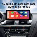 HD Touchscreen 12.3 inch for 2011-2019 2020 2021 2022 BMW X3 X4 F25 F26 Radio Android 11.0 GPS Navigation System with Bluetooth support Carplay TPMS
