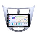 9 inch HD 1024*600 Android 14.0 2011 2012 2013 Hyundai Verna Accent Solaris Radio Upgrade GPS Navigation Aftermarket Car Stereo Multi-touch Capacitive Screen Bluetooth Music  WiFi Mirror Link OBD2 MP3 MP4