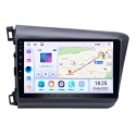 9 inch Android 13.0 HD Touchscreen Car Radio for 2012 Honda Civic with Carplay Android auto Bluetooth Music WiFi Mirror Link OBD2