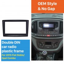 173*98mm 2Din Car Radio Fascia for 2015 Fiat Doblo Opel Combo Dash Mount Audio Cover Car refitting dvd frame