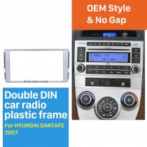 173*98mm Double Din 2007 HYUNDAI SANTAFE Car Radio Fascia In Dash Mount Kit CD Trim Panel DVD Frame