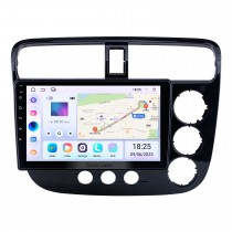 OEM 9 inch Android 14.0 for 2001-2005 Honda Civic Manual A/C Radio with Bluetooth HD Touchscreen GPS Navigation System support Carplay DAB+