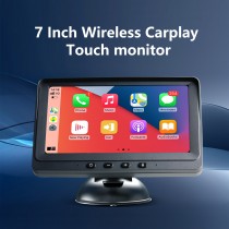 7 inch Wireless Carplay Android Auto Touch monitor Stereo GPS navigation system with Bluetooth support HD Video Display of Reversing Camera