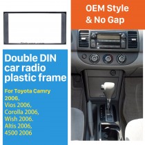 173*98mm Double Din 2006 Toyota Camry Vios Corolla Wish Altis 4500 Car Radio Fascia Frame Panel Installation Kit CD Trim