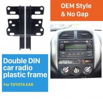 13mm Double Din Toyota Ear Sides Car Radio Fascia Dash Mount Kit Face Plate Frame Panel Autostereo Adapter
