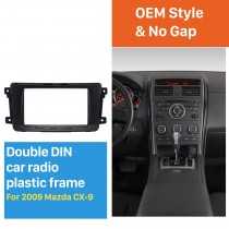 Quality 2Din 2009 Mazda CX-9 Car Radio Fascia Dash DVD Player Installation Trim Panel Face Plate Car Kit Frame