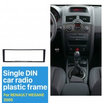 Superb 1 Din car radio Fascia for 2005 RENAULT MEGANE Audio Fitting Adaptor stereo installation Frame Dash Mount Kit Adaptor