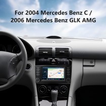 For 2004 Mercedes Benz C 2006 Mercedes Benz GLK AMG HD Touchscreen Carplay 7 inch Android 14.0 Radio GPS Navigation System Bluetooth support Backup camera