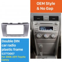 173*98mm Double Din Car Radio Fascia for 2006-2011 Toyota Camry Audio Cover Frame Installation Kit Face Plate