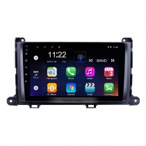 HD Touchscreen 9 inch Android 14.0 GPS Navigation Radio for 2009-2014 Toyota Sienna with Bluetooth AUX Music support DVR Carplay Steering Wheel Control