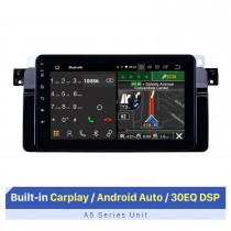 8 inch Android 10.0 GPS Navigation Radio for 1998-2006 BMW 3 Series E46 M3 2001-2004 MG ZT 1999-2004 Rover 75 with HD Touchscreen Carplay Bluetooth support SWC DVR
