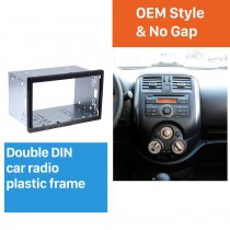 173*98mm Double Din Universal Car Radio Fascia Installation Kit Stereo Frame Panel Dash Kit 