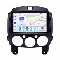 HD Touchscreen 9 inch Android 14.0 GPS Navigation Radio for 2007-2014 MAZDA 2 Jinxiang DE 3th generation with Bluetooth USB support Mirror Link