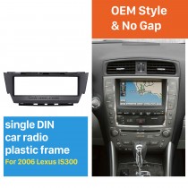 Top Quality 1 Din 2006 Lexus IS300 Car Radio Fascia Dash CD Trim Installation Kit Panel Adaptor DVD Frame 