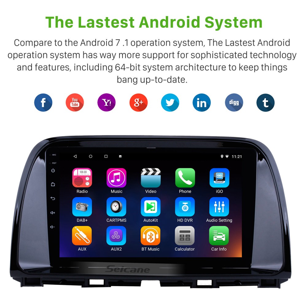 9 inch 2012-2015 Mazda CX-5 Touchscreen Android 14.0 GPS 9 inch 2012-2015 Mazda CX-5 Touchscreen Android 14.0 GPS