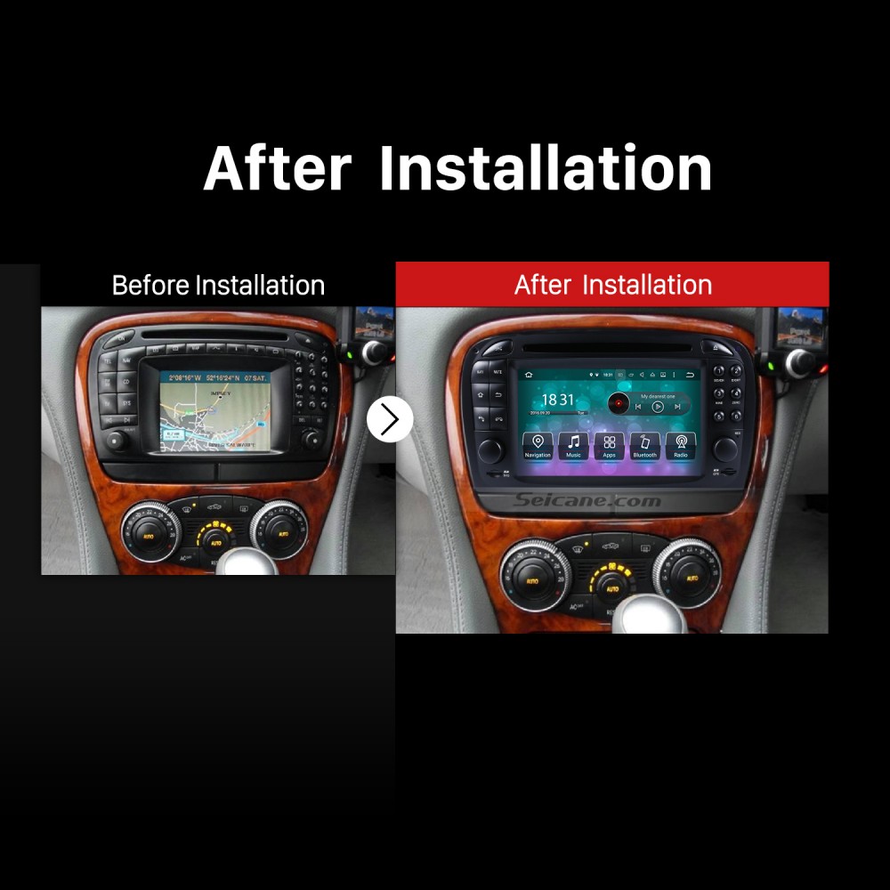 Android 10.0 Car dvd player inch for Mercedes SL R230 SL350 SL500 SL55  SL600 SL65
