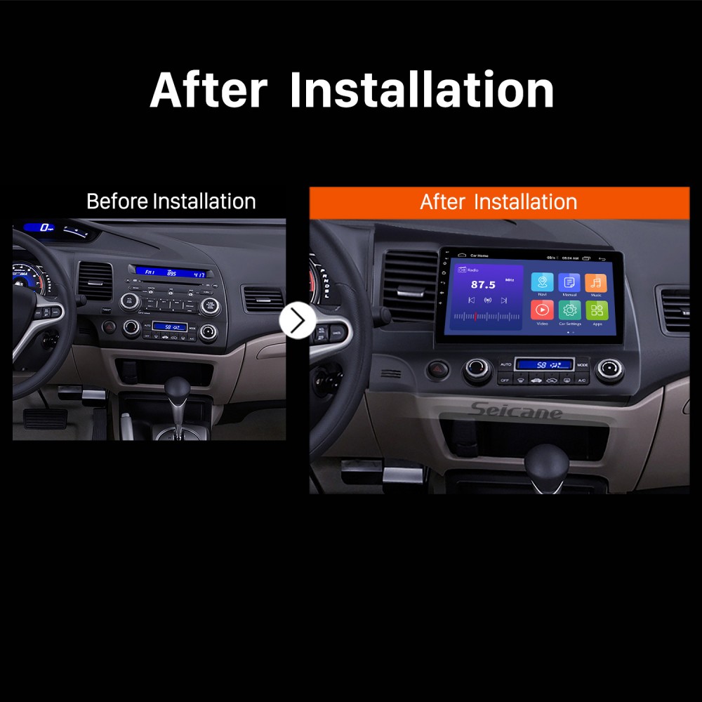 10 1 Inch 1024 600 Hd Touch Screen Android 10 0 Gps Navigation Radio For 2006 2011