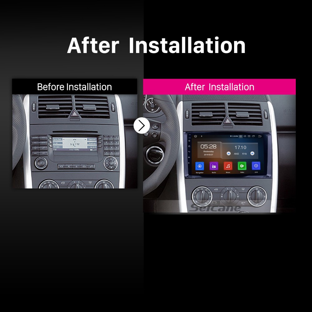 Hd 1024 600 Touch Screen Android 11 0 2004 2012 Mercedes Benz B W245 B150 B160
