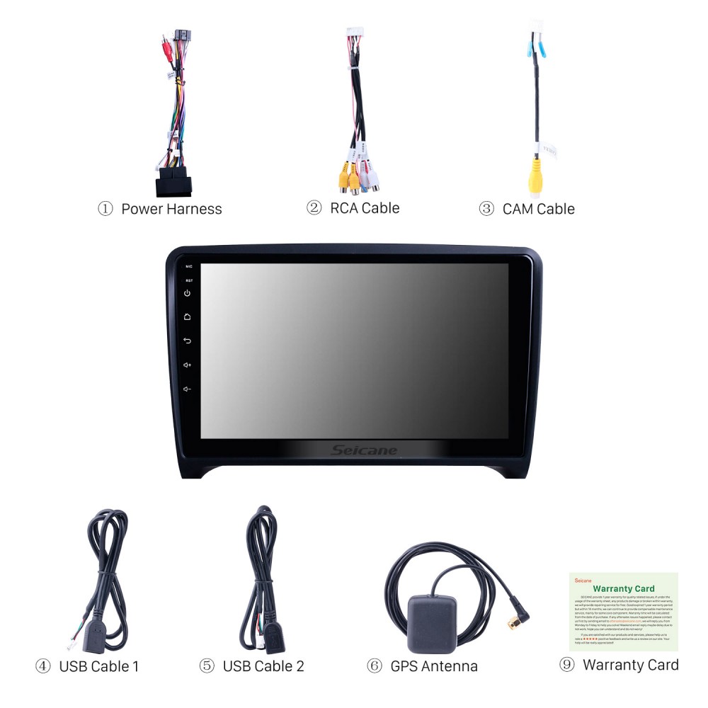 For 2006 2007 2008 2013 Audi Tt Radio 9 Inch Android 10 0 Hd